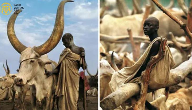 جنوبی سوڈان کے ڈنکا قبائل میں نئی دلہن کی عزت و مقام