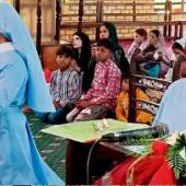 سسٹر شازیہ اور سسٹر رقیہ کی دائمی عہد بندی۔
