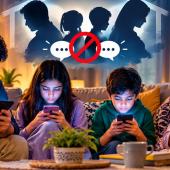کیا ہمارے گھروں میں بات چیت ختم ہو رہی ہے؟